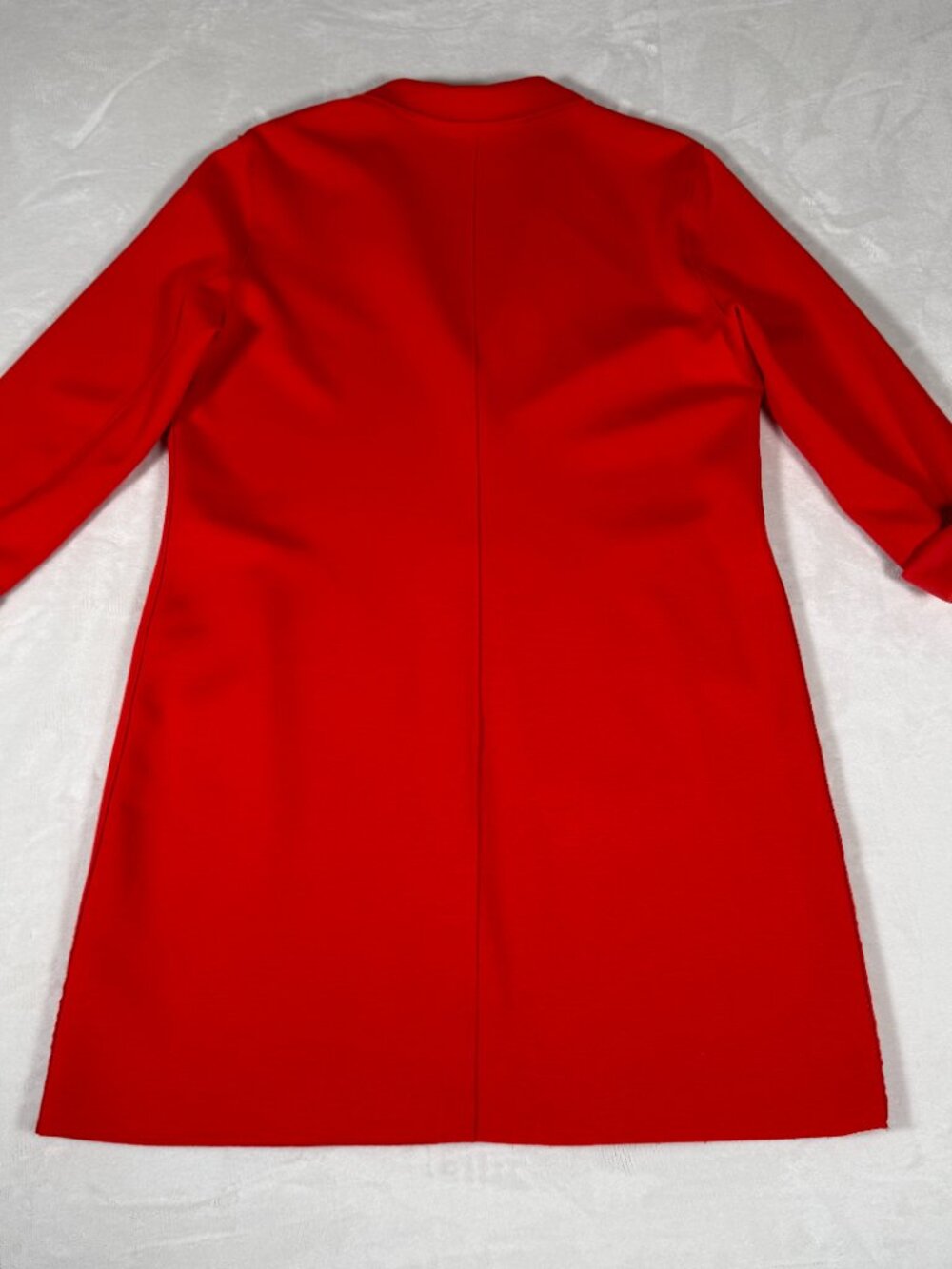 Carolina Belle Montreal Blazer Coat Women Size L Red Long Stretch Snap Closure - Picture 16 of 16